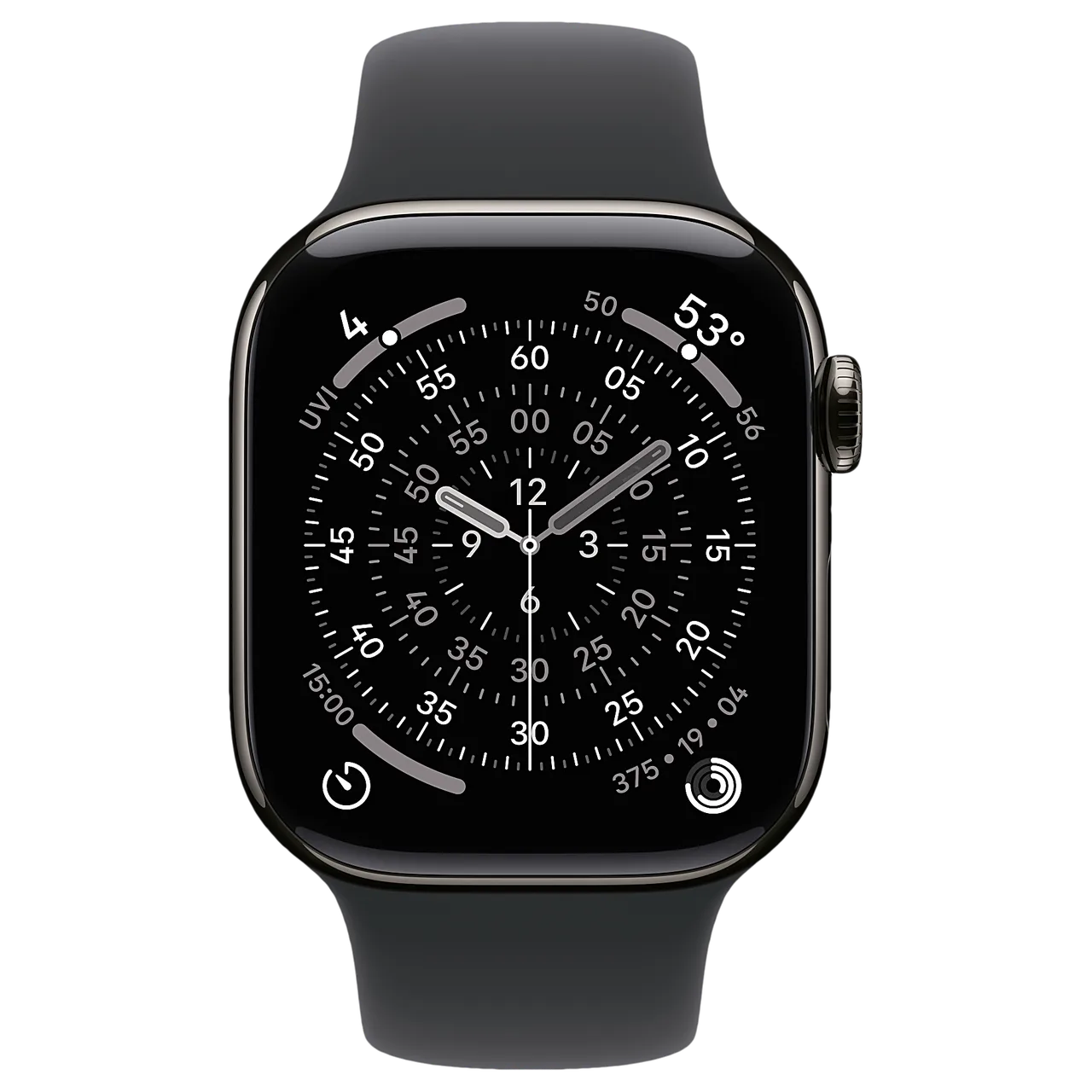 Apple Watch S11 42mm Slate Titanium (SB Black M/L) — кадр товара