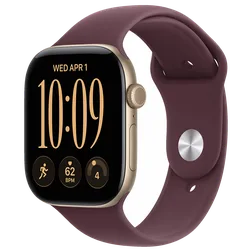 Кадр 2: Apple Watch S12 46mm Light Gold (SB Burgundy)