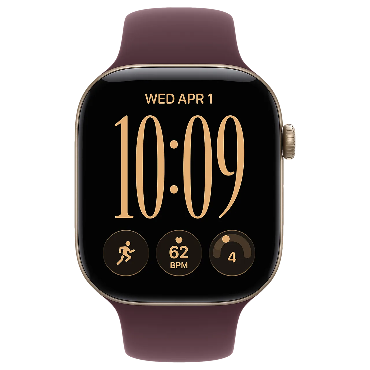 Apple Watch S12 46mm Light Gold (SB Burgundy) — кадр товара