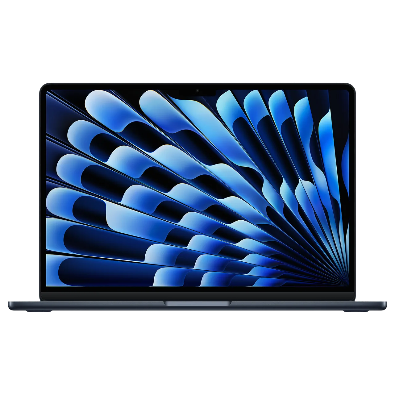 MacBook Air 13" M5 10/10, 16/1 ТБ Midnight — вид спереди
