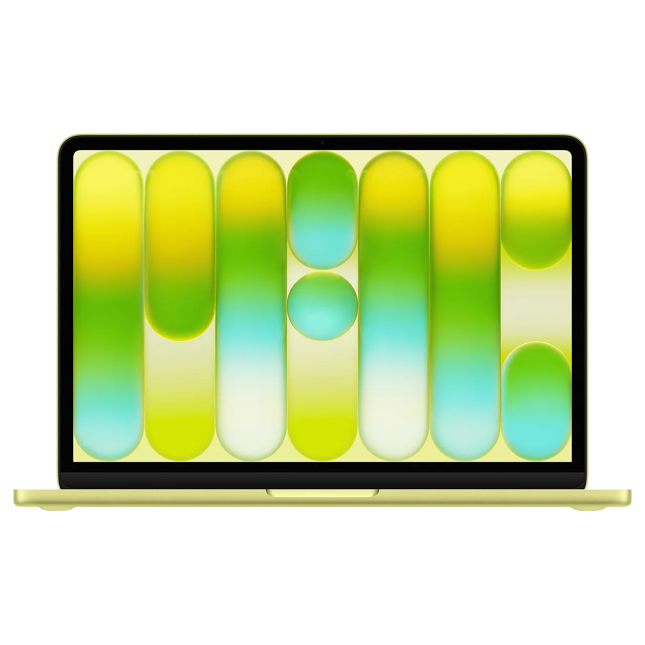 MacBook Neo A18, 8/256 ГБ Citrus — вид спереди