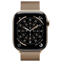 Кадр 1: Apple Watch S11 46mm Gold Titanium (Milanese S/M)