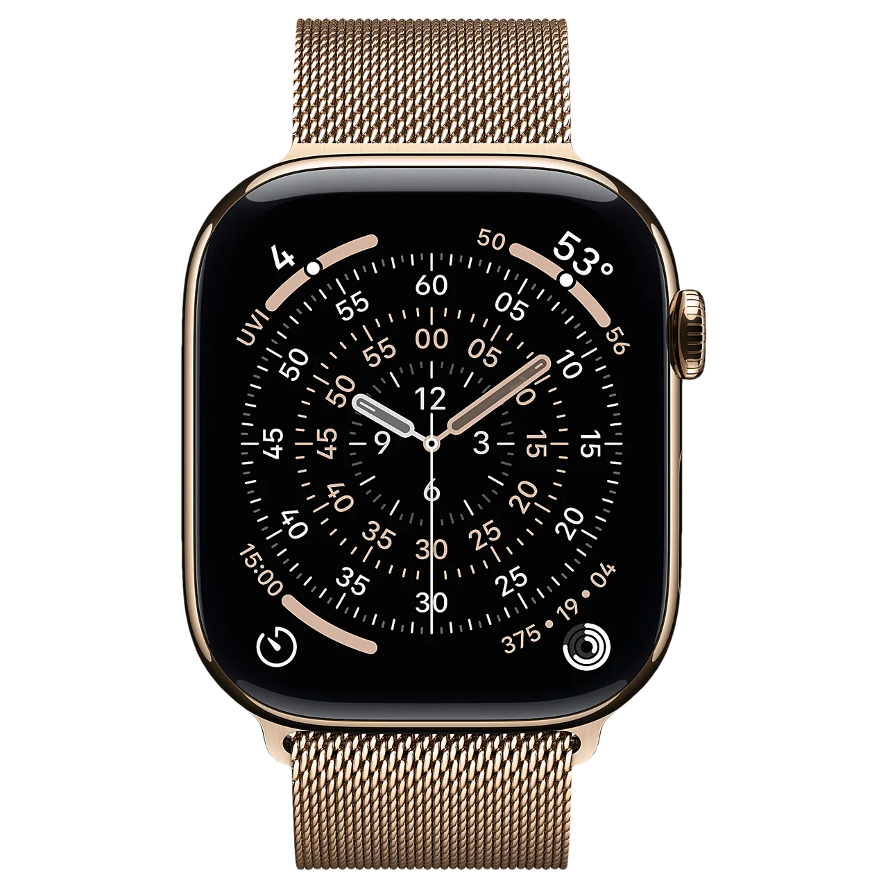 Apple Watch S11 46mm Gold Titanium (Milanese M/L) — кадр товара