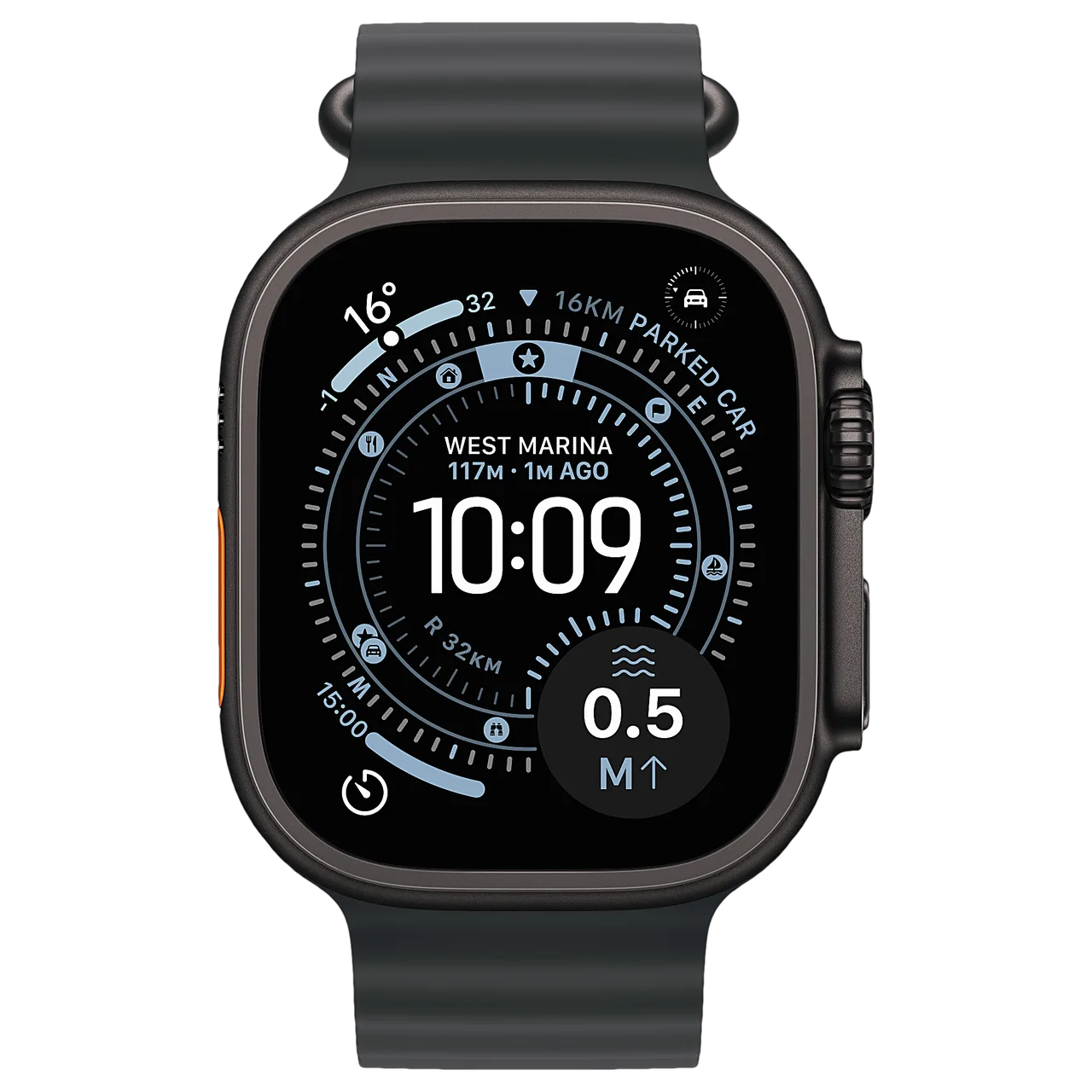 Apple Watch Ultra 3 49mm Black (Ocean) — кадр товара